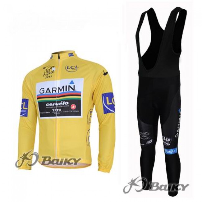 Garmin Cervelo Pro Team Fahrradbekleidung Radtrikot Satz Langarm und Lange Trägerhose Gelb EVMM683 Garmin Cervelo Pro Team Fahrradbekleidung Radtrikot Satz Langarm und Lange Trägerhose Gelb EVMM683