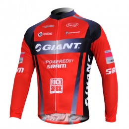 Giant Sram Pro Team Fahrradtrikot Langarm Rot Schwarz AFAB354