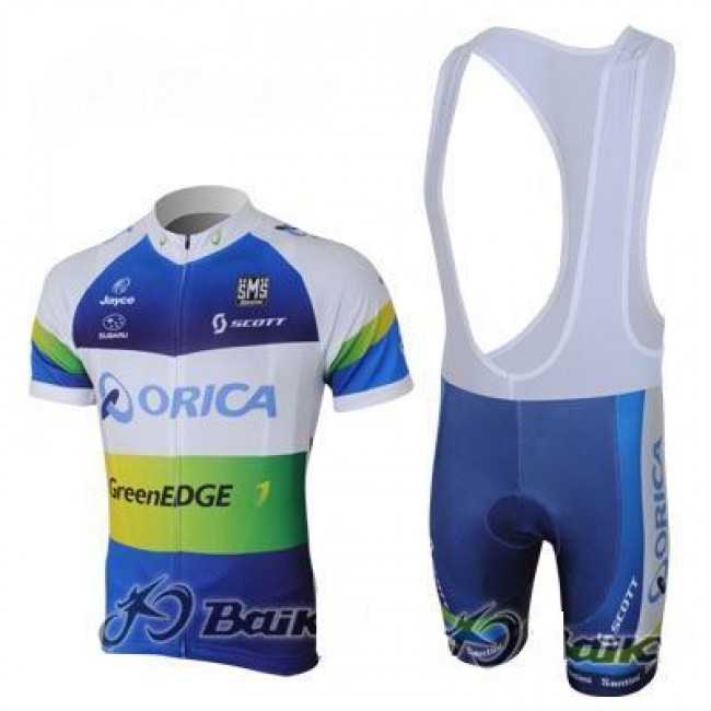 2013 Green Edge ORICA Fahrradbekleidung Satz Fahrradtrikot Kurzarm Trikot und Kurz Trägerhose Blau IJFX361 2013 Green Edge ORICA Fahrradbekleidung Satz Fahrradtrikot Kurzarm Trikot und Kurz Trägerhose Blau IJFX361