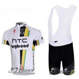 HTC-Highroad Pro Team Radtrikot Kurzarm Kurz Trägerhose Kits Weiß MKJL208 HTC-Highroad Pro Team Radtrikot Kurzarm Kurz Trägerhose Kits Weiß MKJL208