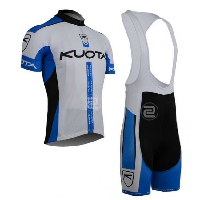 2013 KUOTA Fahrradbekleidung Satz Fahrradtrikot Kurzarm Trikot und Kurz Trägerhose Weiß Blau HTCO823 2013 KUOTA Fahrradbekleidung Satz Fahrradtrikot Kurzarm Trikot und Kurz Trägerhose Weiß Blau HTCO823