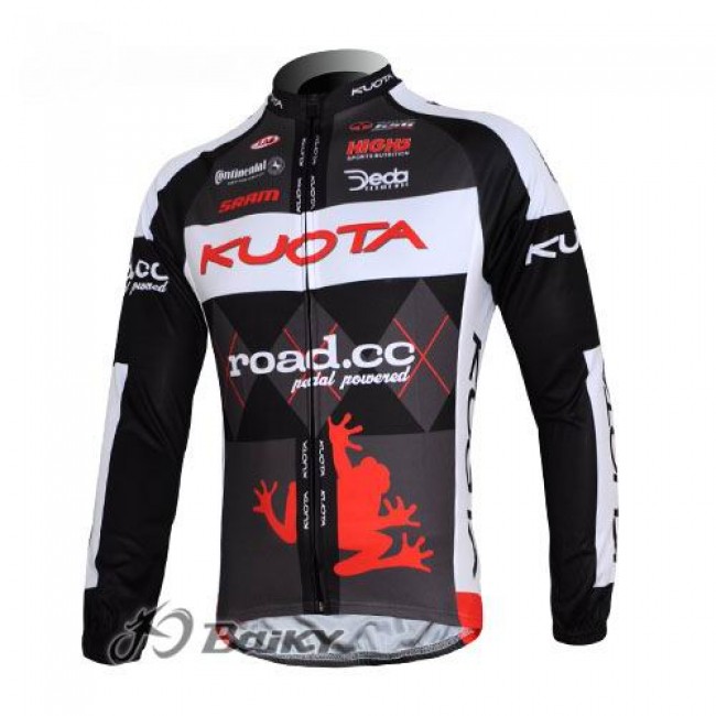 Kuota SRAM Road Pro Team Fahrradtrikot Langarm Schwarz Weiß PFSY548 Kuota SRAM Road Pro Team Fahrradtrikot Langarm Schwarz Weiß PFSY548
