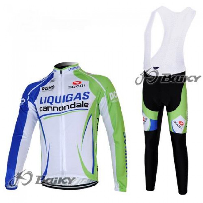 Liquigas Cannondale Pro Team Fahrradbekleidung Radtrikot Satz Langarm und Lange Trägerhose Grün Weiß JUDW155 Liquigas Cannondale Pro Team Fahrradbekleidung Radtrikot Satz Langarm und Lange Trägerhose Grün Weiß JUDW155