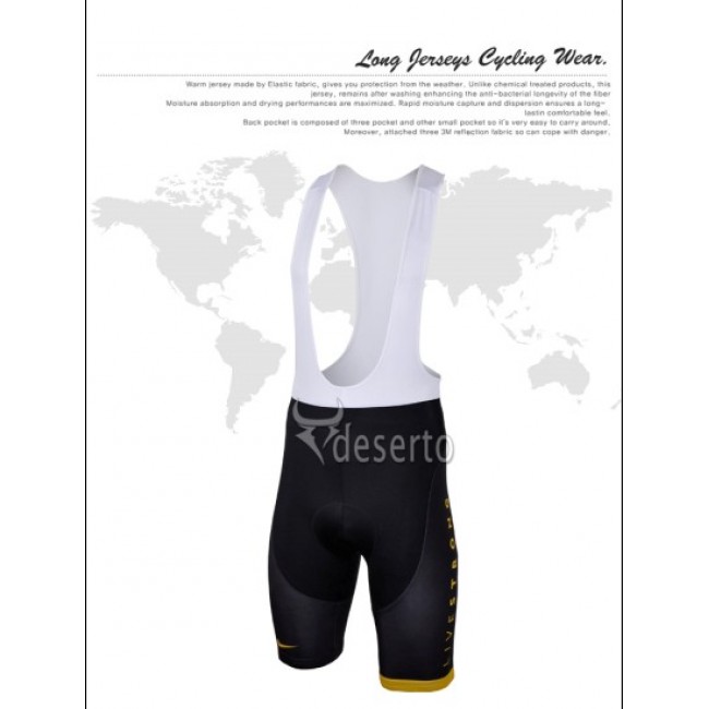 Livestrong Kurz Trägerhose Schwarz Gelb 2013 LPST851 Livestrong Kurz Trägerhose Schwarz Gelb 2013 LPST851