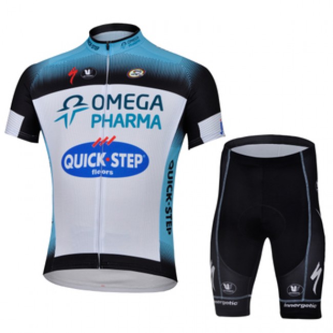 2013 Omega Pharma Quick Step Radtrikot Kurzarm und Kurz Radhose Kits Weiß Schwarz OPXN411 2013 Omega Pharma Quick Step Radtrikot Kurzarm und Kurz Radhose Kits Weiß Schwarz OPXN411