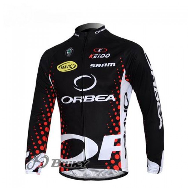 Orbea Pro Team Fahrradtrikot Langarm Schwarz Rot GHUP537 Orbea Pro Team Fahrradtrikot Langarm Schwarz Rot GHUP537