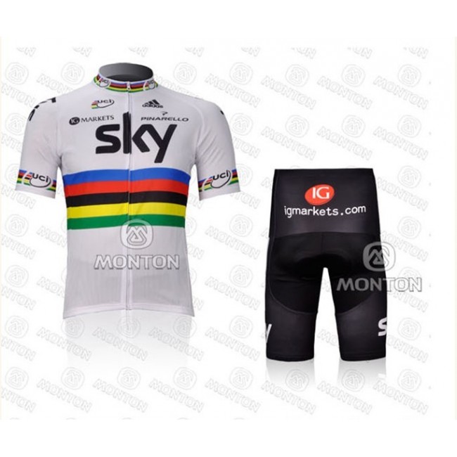 2012 SKY UCI Team Radbekleidung Radtrikot Kurzarm und Fahrradhosen Kurz QKZT674 2012 SKY UCI Team Radbekleidung Radtrikot Kurzarm und Fahrradhosen Kurz QKZT674