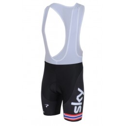 Team Sky Norwegisch Champion Kurz Trägerhose Schwarz Rot RBMT175