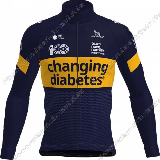 Profiteams Novo Nordisk 2021 Radsport Trikot Langarm LOVIX Profiteams Novo Nordisk 2021 Radsport Trikot Langarm LOVIX