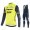 Profiteams Trek Segafredo 2021 Radsport Fahrradbekleidung Trikot Langarm+Lang Trägerhose Gelb YBPHP