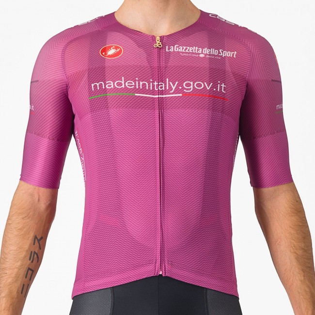 Bekleidung Herren Cyclamen Trikot Giro d'Italia 2024 Race Bekleidung Herren Cyclamen Trikot Giro d'Italia 2024 Race