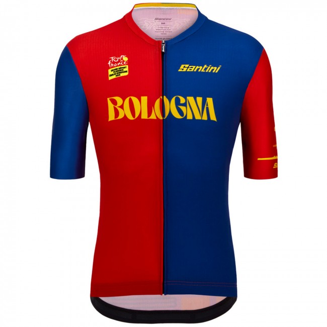 Bekleidung Herren Santini Tour de France 2024 trikot-Bologna Bekleidung Herren Santini Tour de France 2024 trikot-Bologna