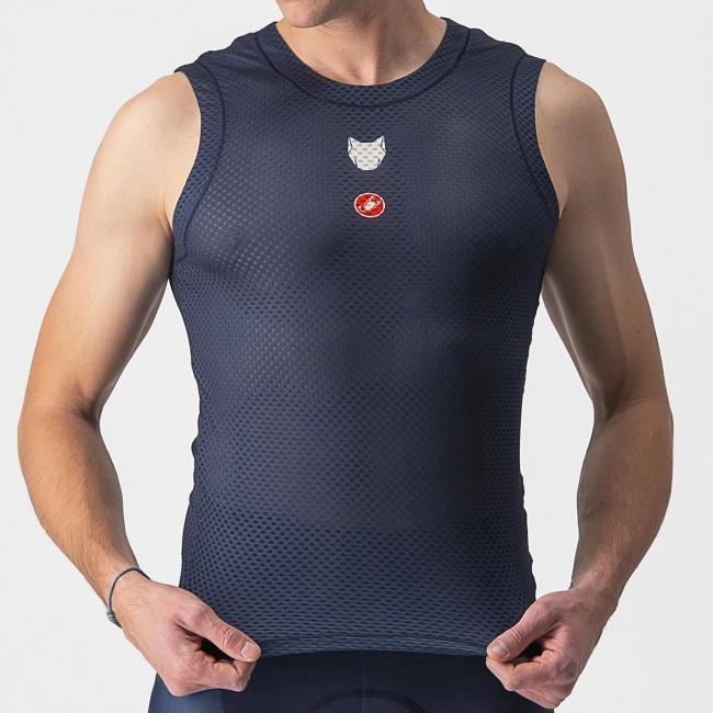 Bekleidung Herren Castelli Soudal Quick-Step 2024 Pro Mesh armellose trikot Bekleidung Herren Castelli Soudal Quick-Step 2024 Pro Mesh armellose trikot