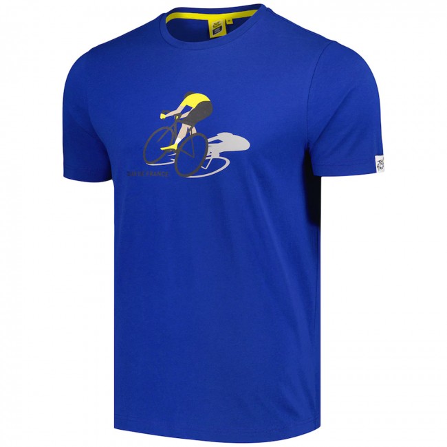 Bekleidung Herren Tour de France Cyclist Graphic 2024 T-Shirt-Blau Bekleidung Herren Tour de France Cyclist Graphic 2024 T-Shirt-Blau