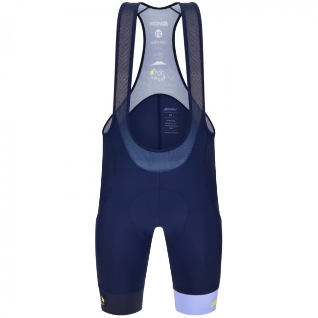 Bekleidung Herren Latzhosen Santini Tour de France 2024-Hübsch Bekleidung Herren Latzhosen Santini Tour de France 2024-Hübsch