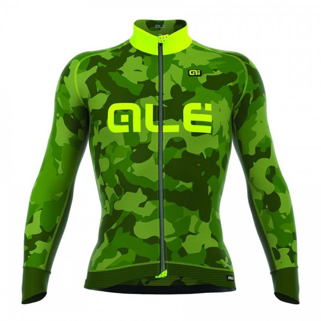 2016 ALE CAMO Radtrikot Langarm-Grün GELB FLUO MFKA337 2016 ALE CAMO Radtrikot Langarm-Grün GELB FLUO MFKA337