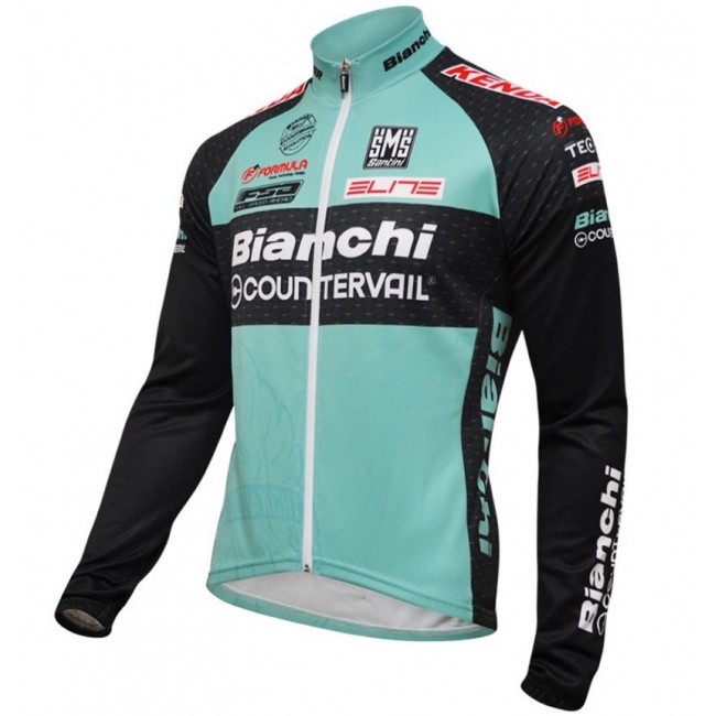 2016 Bianchi MTB Grün Radtrikot Langarm HSCZ166 2016 Bianchi MTB Grün Radtrikot Langarm HSCZ166