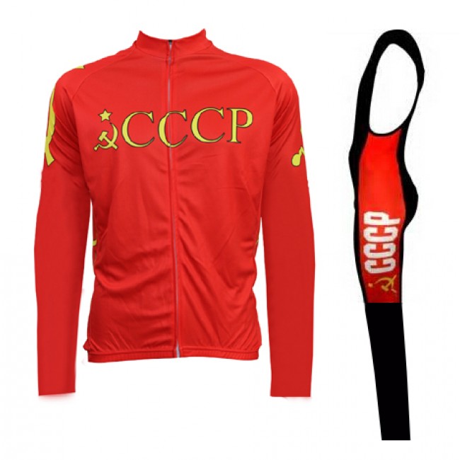 2016 CCCP Fahrradbekleidung Radtrikot Satz Langarm und Lange Trägerhose YJUY161 2016 CCCP Fahrradbekleidung Radtrikot Satz Langarm und Lange Trägerhose YJUY161