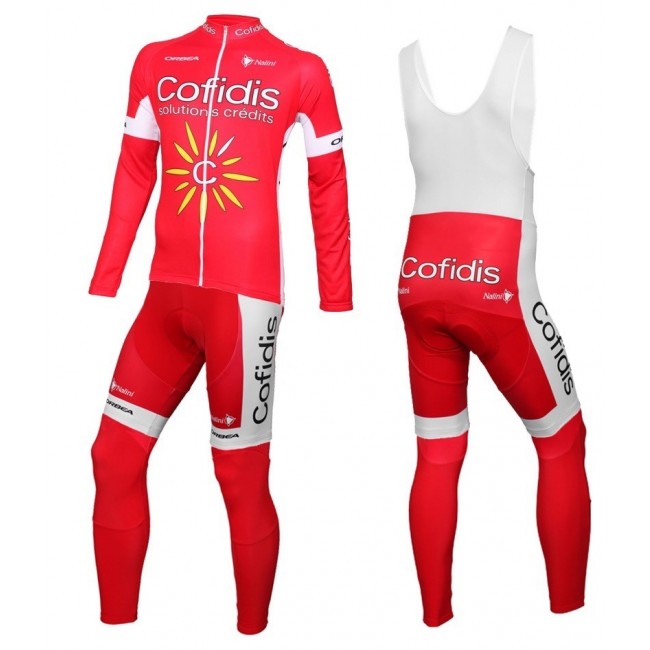 2016 Cofidis Team Fahrradbekleidung Satz Radtrikot Langarm+Lang Trägerhose AAYK849 2016 Cofidis Team Fahrradbekleidung Satz Radtrikot Langarm+Lang Trägerhose AAYK849