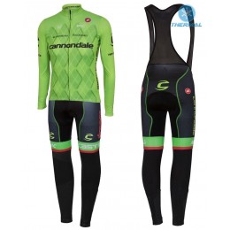 2016 Cannondale Team Grün Pro thermisch Fahrradbekleidung Satz Radtrikot Langarm+Lang Trägerhose JOZQ620 2016 Cannondale Team Grün Pro thermisch Fahrradbekleidung Satz Radtrikot Langarm+Lang Trägerhose JOZQ620