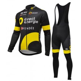 2016 Direct Energie Fahrradbekleidung Radtrikot Satz Langarm und Lange Trägerhose GCOX834 2016 Direct Energie Fahrradbekleidung Radtrikot Satz Langarm und Lange Trägerhose GCOX834