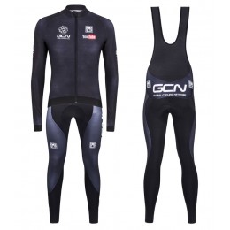 2016 GCN Sleek H20 Schwarz Fahrradbekleidung Satz Radtrikot Langarm+Lang Trägerhose WSYZ961 2016 GCN Sleek H20 Schwarz Fahrradbekleidung Satz Radtrikot Langarm+Lang Trägerhose WSYZ961