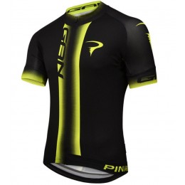 2016 Pinarello Gan Fahrradbekleidung Kurzarm Radtrikot schwarz jaune DSNA782