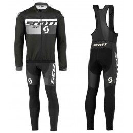 2016 Scott RC Schwarz-Grau Fahrradbekleidung Satz Radtrikot Langarm+Lang Trägerhose CGRS582 2016 Scott RC Schwarz-Grau Fahrradbekleidung Satz Radtrikot Langarm+Lang Trägerhose CGRS582