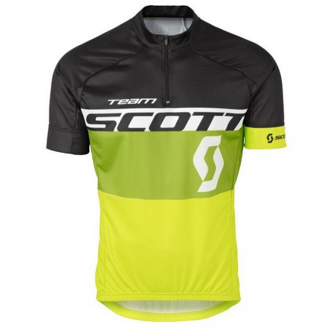 2016 Scott schwarz Grün gelb Radtrikot Kurzarm HKNJ226 2016 Scott schwarz Grün gelb Radtrikot Kurzarm HKNJ226
