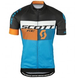2016 Scott RC schwarz gelb blau Radtrikot Kurzarm KRHC489 2016 Scott RC schwarz gelb blau Radtrikot Kurzarm KRHC489