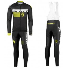 2016 Scott RC Schwarz-Gelb Fahrradbekleidung Satz Radtrikot Langarm+Lang Trägerhose WZHN185 2016 Scott RC Schwarz-Gelb Fahrradbekleidung Satz Radtrikot Langarm+Lang Trägerhose WZHN185