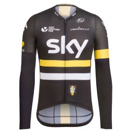 2016 Team Sky IV Schwarz-Gelb Radtrikot Langarm IFVX189 2016 Team Sky IV Schwarz-Gelb Radtrikot Langarm IFVX189