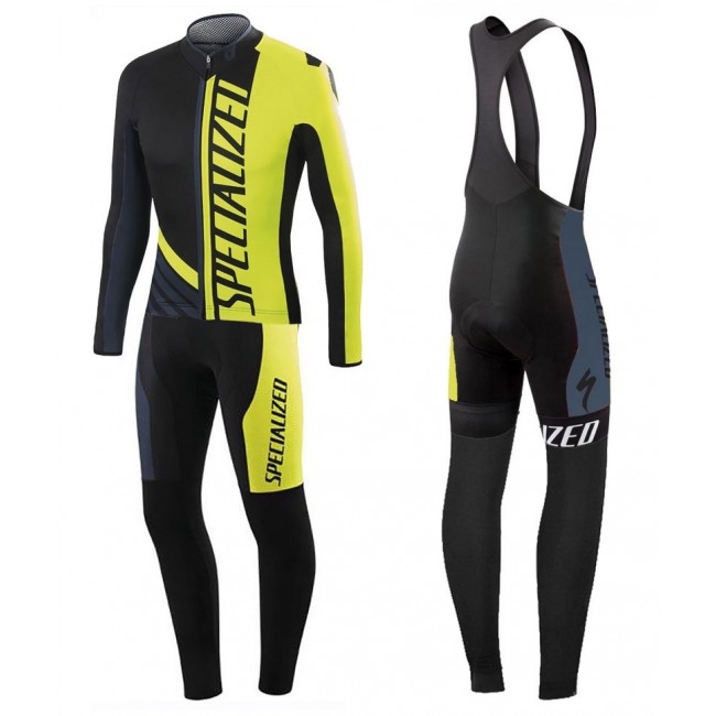 2016 Specialized Pro Team SZK Schwarz-Grün Fluo Fahrradbekleidung Satz Radtrikot Langarm+Lang Trägerhose VLPJ258 2016 Specialized Pro Team SZK Schwarz-Grün Fluo Fahrradbekleidung Satz Radtrikot Langarm+Lang Trägerhose VLPJ258