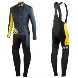 2016 Specialized Pro Team SZK Schwarz-Grau-Gelb Fahrradbekleidung Satz Radtrikot Langarm+Lang Trägerhose WZQO288 2016 Specialized Pro Team SZK Schwarz-Grau-Gelb Fahrradbekleidung Satz Radtrikot Langarm+Lang Trägerhose WZQO288