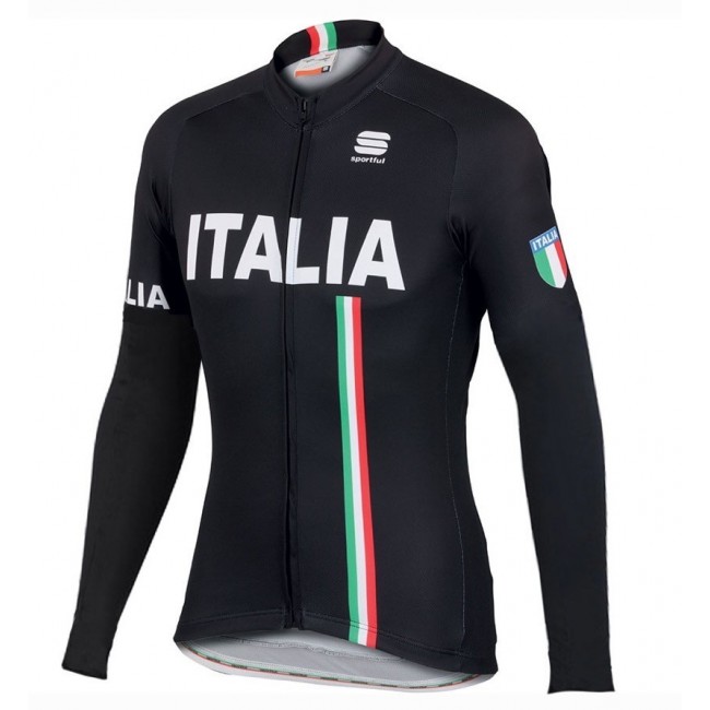 2016 Sportful Italy IT Schwarz Radtrikot Langarm IDEV206 2016 Sportful Italy IT Schwarz Radtrikot Langarm IDEV206