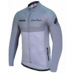 2016 Strava Fahrradtrikot Langarm grau IBRS440 2016 Strava Fahrradtrikot Langarm grau IBRS440