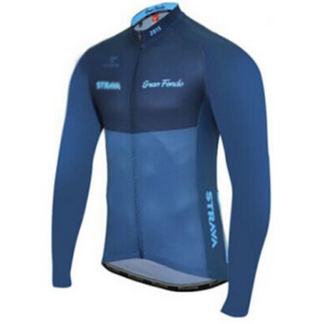2016 Strava Fahrradtrikot Langarm blau ZSER536 2016 Strava Fahrradtrikot Langarm blau ZSER536