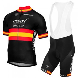 ETIXX-QUICK STEP 2017 Schwarz Rot Gelb Fahrradbekleidung Satz Radtrikot Kurzarm+Kurz Trägerhose 174UTVU ETIXX-QUICK STEP 2017 Schwarz Rot Gelb Fahrradbekleidung Satz Radtrikot Kurzarm+Kurz Trägerhose 174UTVU