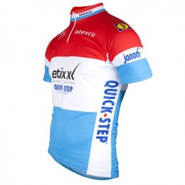 ETIXX-QUICK STEP 2017 Luxembourgian Champion Rot Blau Radtrikot Kurzarm 211KOVB ETIXX-QUICK STEP 2017 Luxembourgian Champion Rot Blau Radtrikot Kurzarm 211KOVB