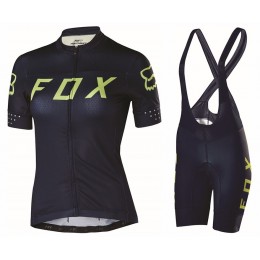 2017 Team FOX Damen Schwarz Gelb Fahrradbekleidung Satz Radtrikot Kurzarm+Kurz Trägerhose 333SGAW 2017 Team FOX Damen Schwarz Gelb Fahrradbekleidung Satz Radtrikot Kurzarm+Kurz Trägerhose 333SGAW