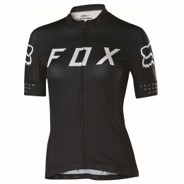 2017 Team FOX Damen Schwarz Weiß Radtrikot Kurzarm 715CCJL 2017 Team FOX Damen Schwarz Weiß Radtrikot Kurzarm 715CCJL