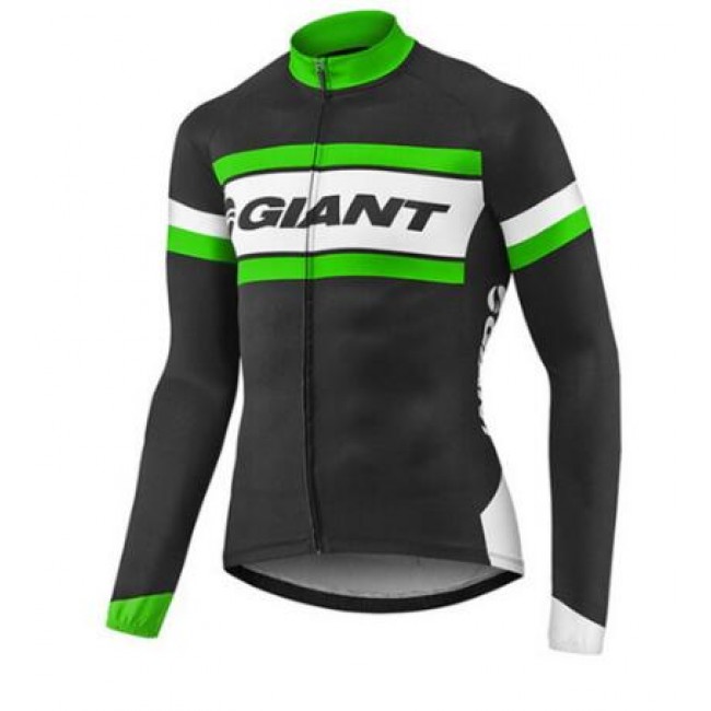 2017 Giant Grün Schwarz Radtrikot Langarm 189QABU 2017 Giant Grün Schwarz Radtrikot Langarm 189QABU