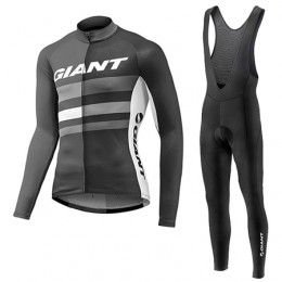 2017 Giant Fahrradbekleidung Satz Radtrikot Langarm+Lang Trägerhose Schwarz 297ZJGL 2017 Giant Fahrradbekleidung Satz Radtrikot Langarm+Lang Trägerhose Schwarz 297ZJGL