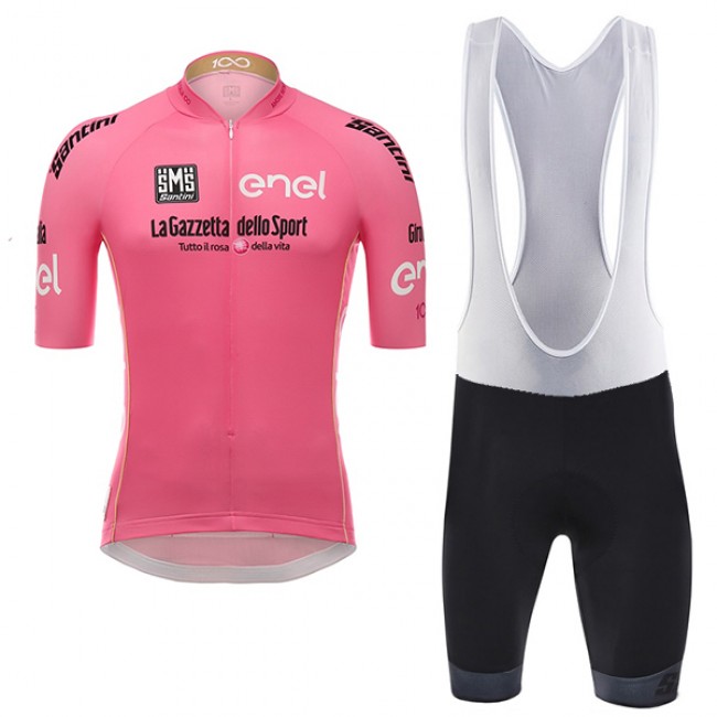 Giro d'Italia 2017 Rose Fahrradbekleidung Satz Radtrikot Kurzarm+Kurz Trägerhose 271TZWK Giro d'Italia 2017 Rose Fahrradbekleidung Satz Radtrikot Kurzarm+Kurz Trägerhose 271TZWK