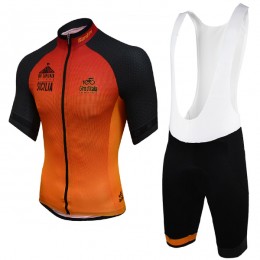 Giro d'Italia 2017 Etna Fahrradbekleidung Satz Radtrikot Kurzarm+Kurz Trägerhose 592DXSB Giro d'Italia 2017 Etna Fahrradbekleidung Satz Radtrikot Kurzarm+Kurz Trägerhose 592DXSB