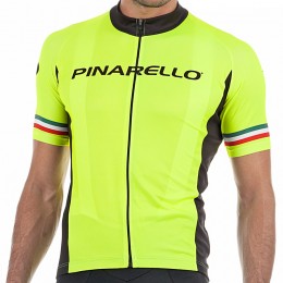 2017 Pinarello Strada Radtrikot Kurzarm-Gelb Italie 419KNUO