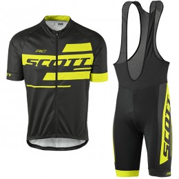2017 Scott Rc Schwarz Gelb Fahrradbekleidung Satz Radtrikot Kurzarm+Kurz Trägerhose 961YKAB 2017 Scott Rc Schwarz Gelb Fahrradbekleidung Satz Radtrikot Kurzarm+Kurz Trägerhose 961YKAB