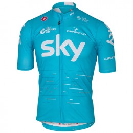 2017 Sky Pro Radtrikot Kurzarm Blau 104UNTH 2017 Sky Pro Radtrikot Kurzarm Blau 104UNTH