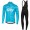 Sky Pro 2017 Blau Fahrradbekleidung Satz Radtrikot Langarm+Lang Trägerhose 221APFK