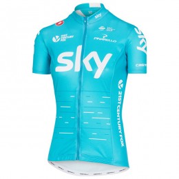 Sky Pro Damen 2017 Blau Radtrikot Kurzarm 574IAXI Sky Pro Damen 2017 Blau Radtrikot Kurzarm 574IAXI